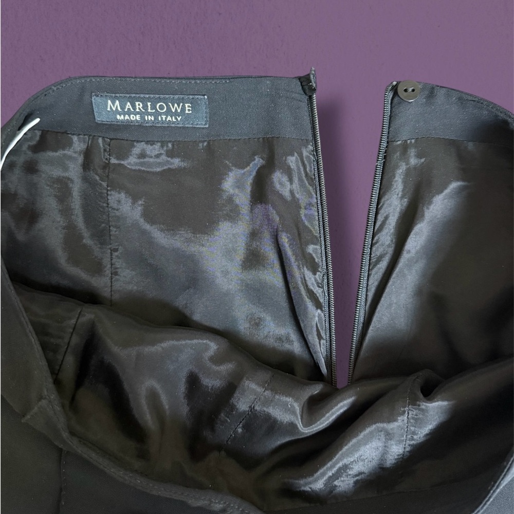 Marlowe Black Wool Dress Pants - Picture 4 of 10